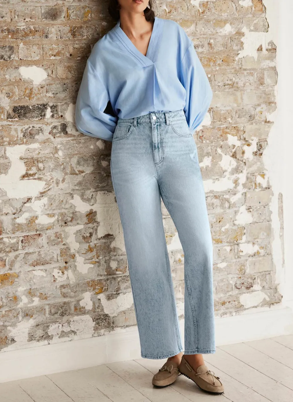 Casual Style Relaxed Tapered Boyfriend Jeans
