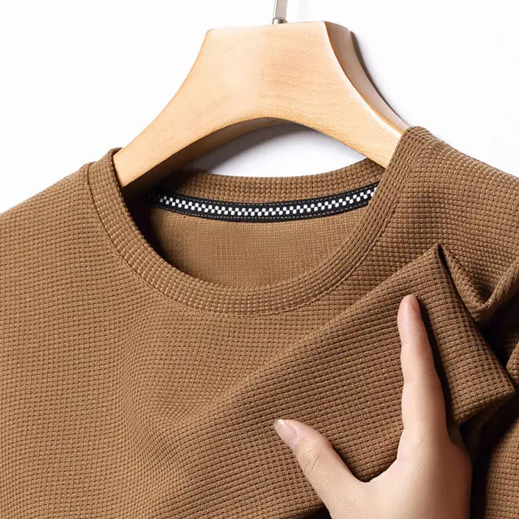 Waffle Knit Crew Tee