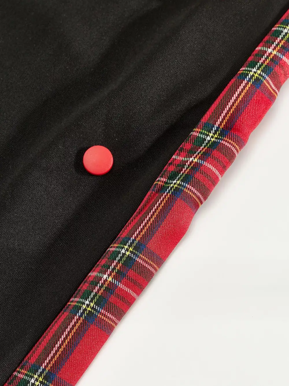 Men's Full Size Drawstring Plaid Side Stripe Pants