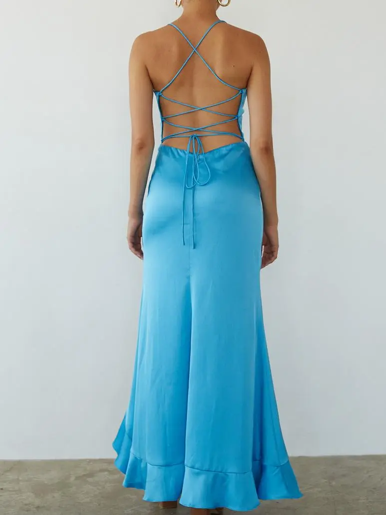 Floral Ruffle Maxi Dress