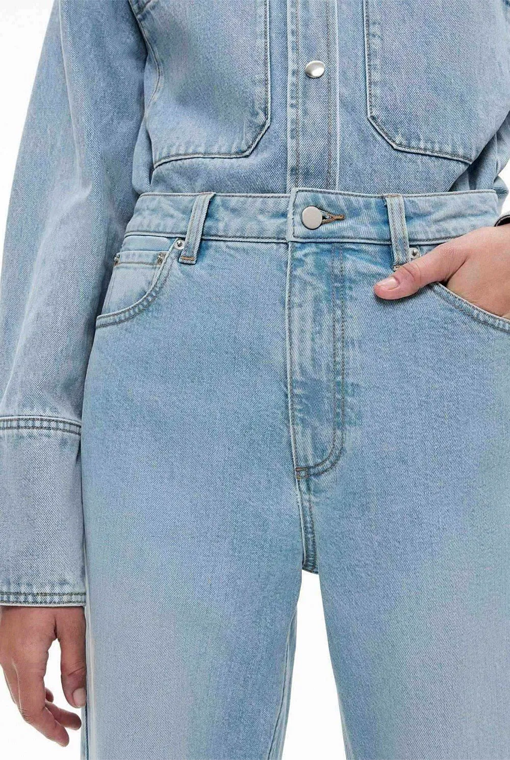 Black Straight-Leg Jeans