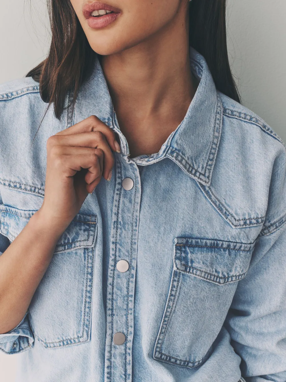 Oversize Denim 100% Cotton Shirt