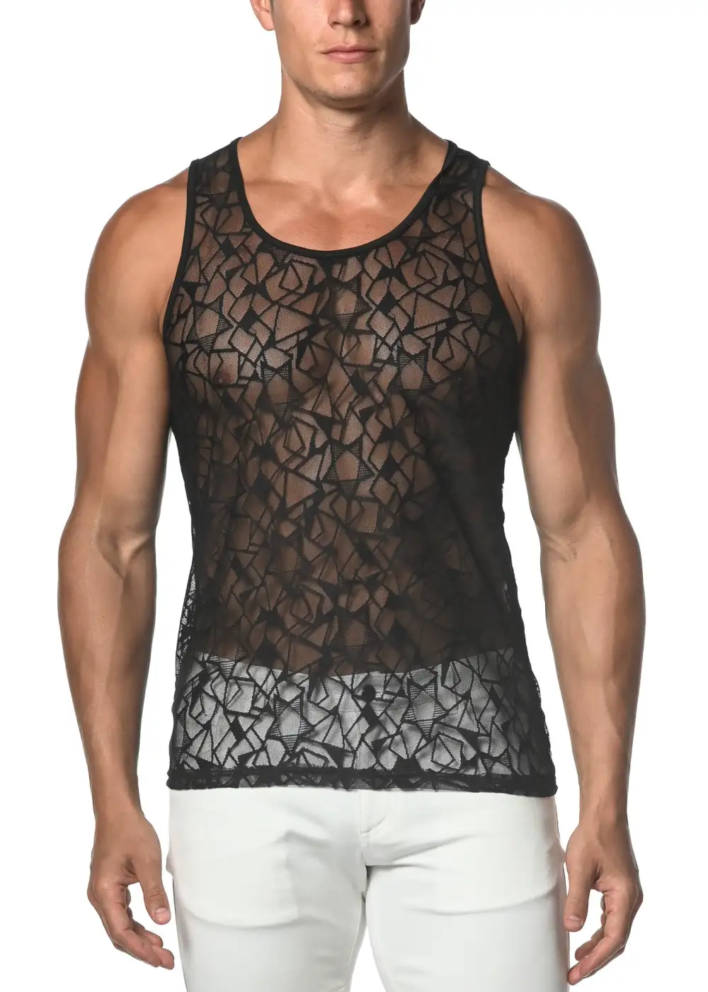 Textured Sleeveless Tank Top