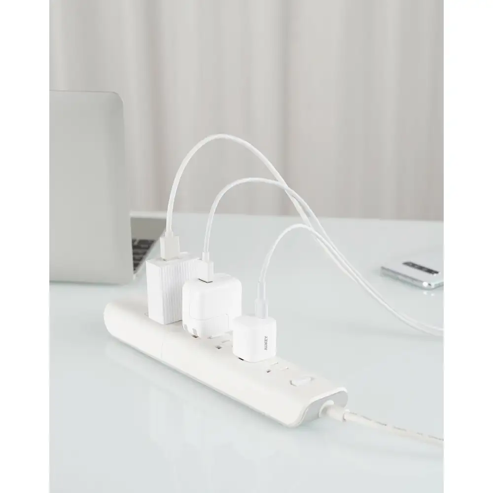 AUKEY PA-B1 Omnia Mini 20W USB C PD Charger White 10-Pack Value Bundle