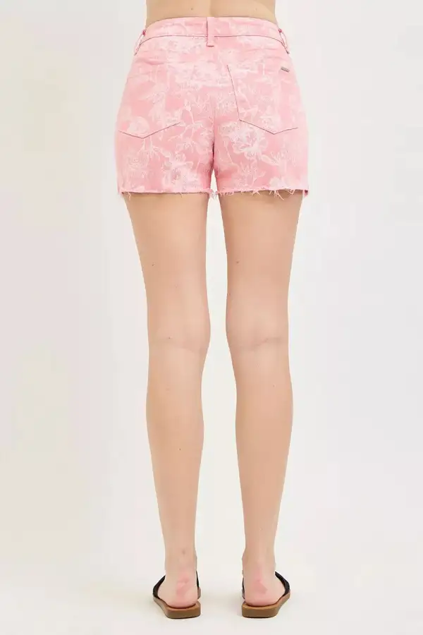High Rise Printed Casual Shorts