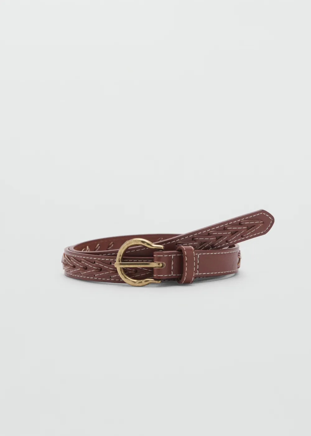 Brown Casual Style Plain Belts