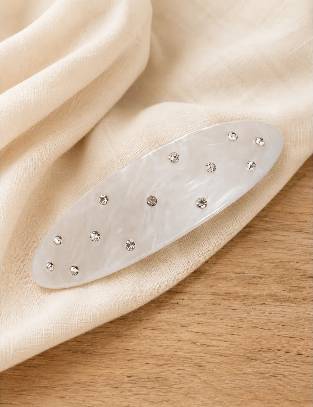 Oval Barrette Hair Clip