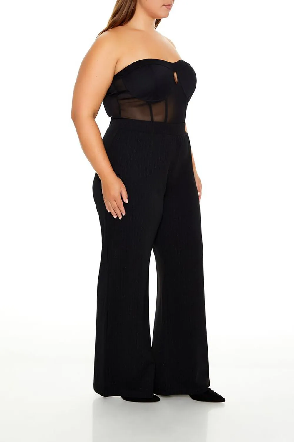 Plus Size High-Rise Straight Pants
