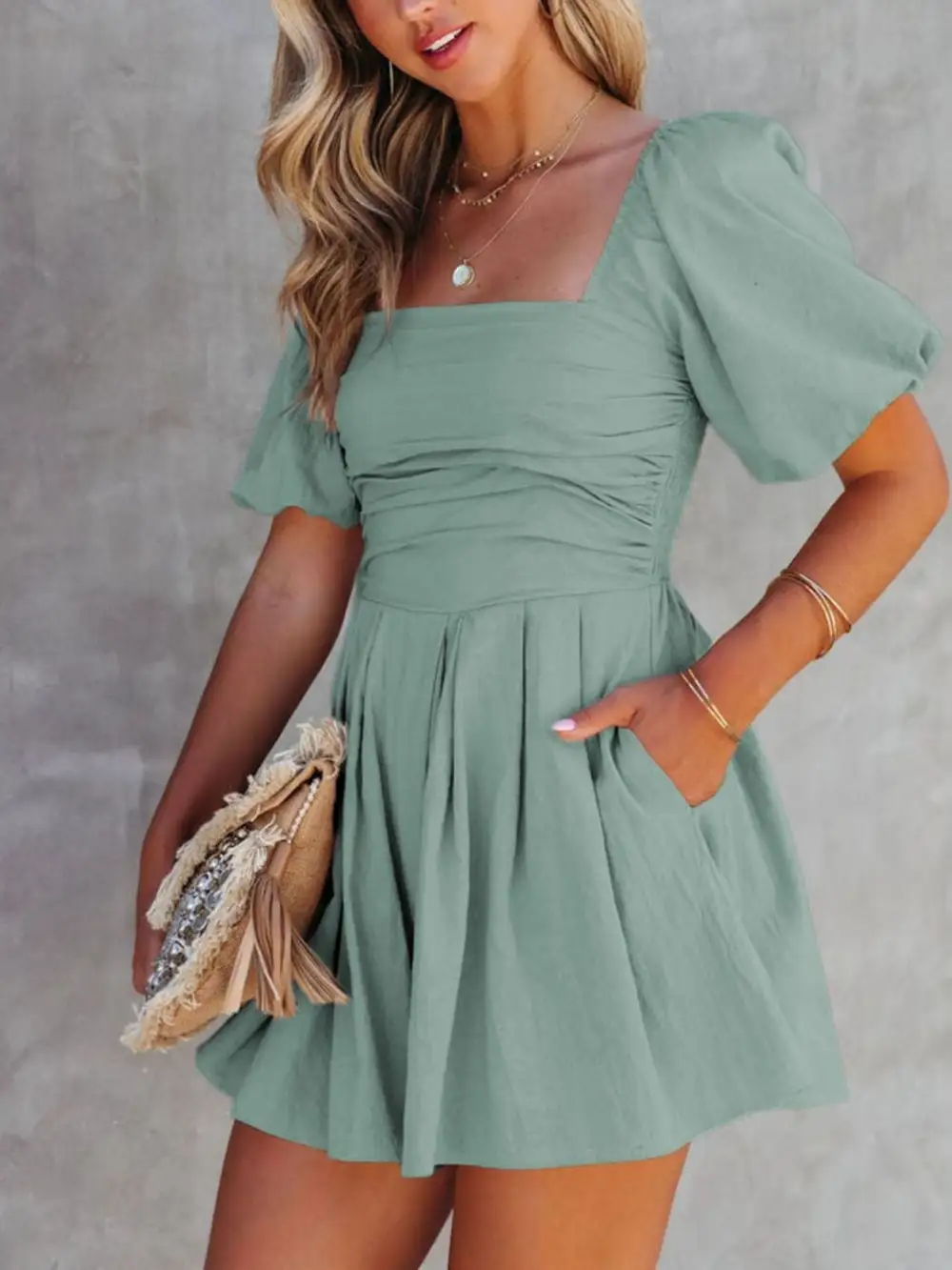 Jumpsuit Square Romper