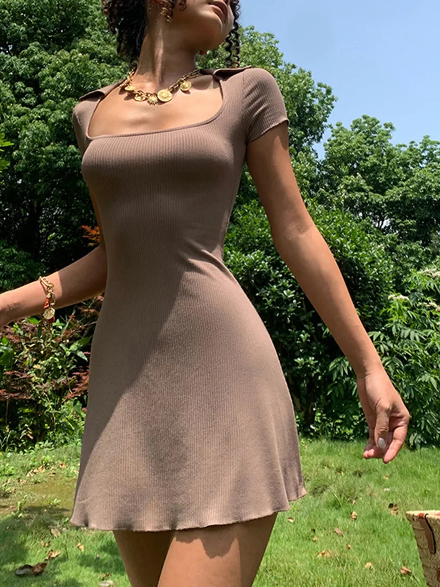 Women's High-Waisted Cropped Dress