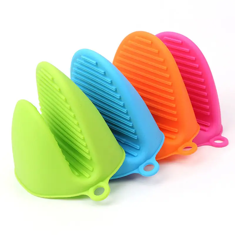 (Store Closing Sale) New Thicken Food Grade Silicone Anti-Hot Gloves Bowl Folder Kitchen Heat Insulation Plate Folder Baking Oven Hand Clip Mitts