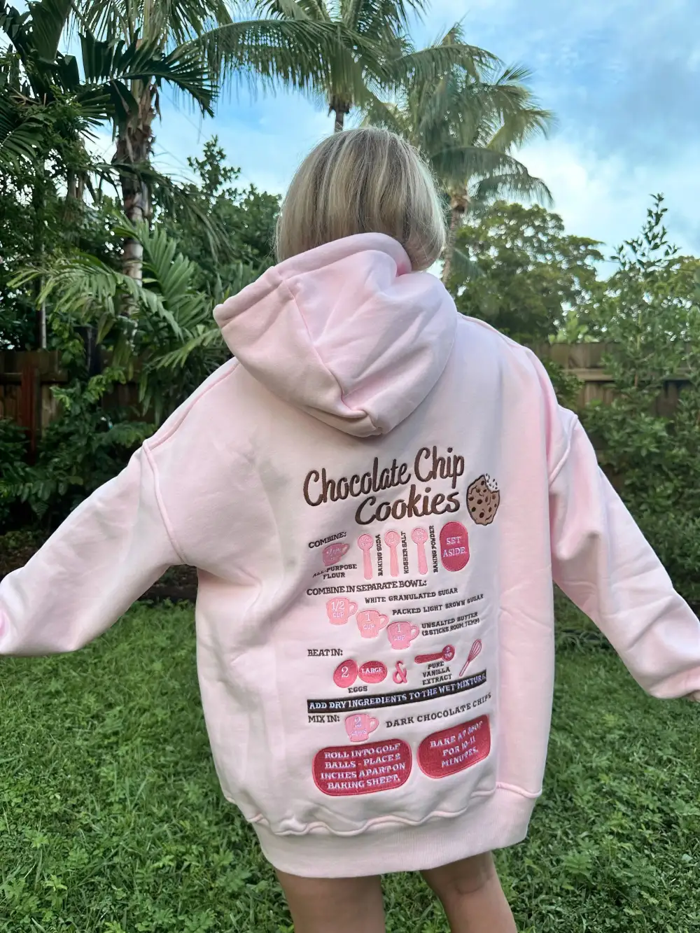 Chip Cookie Recipe Embroider Hoodie