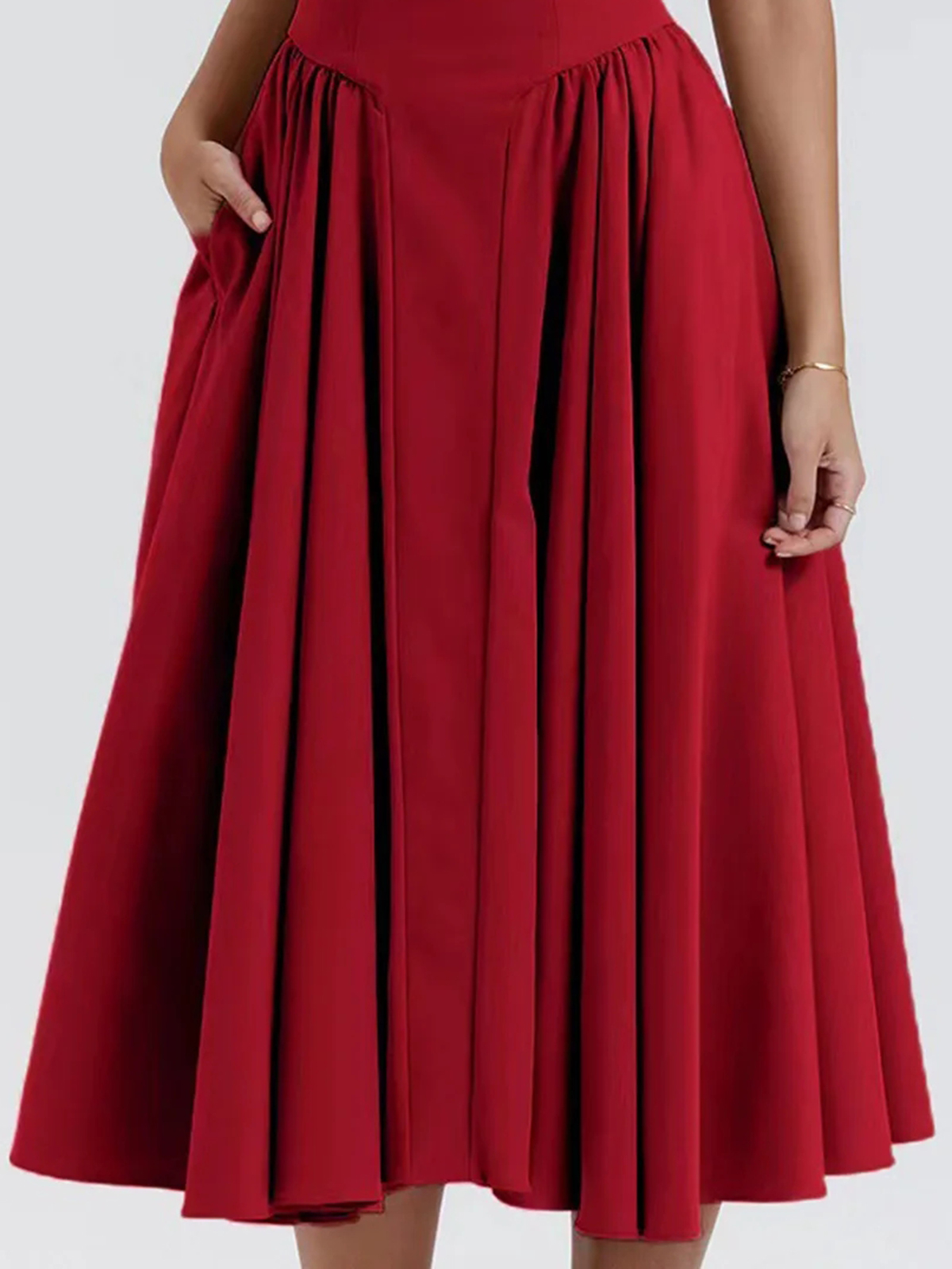 Spaghetti Plain Sleeveless Maxi Dress