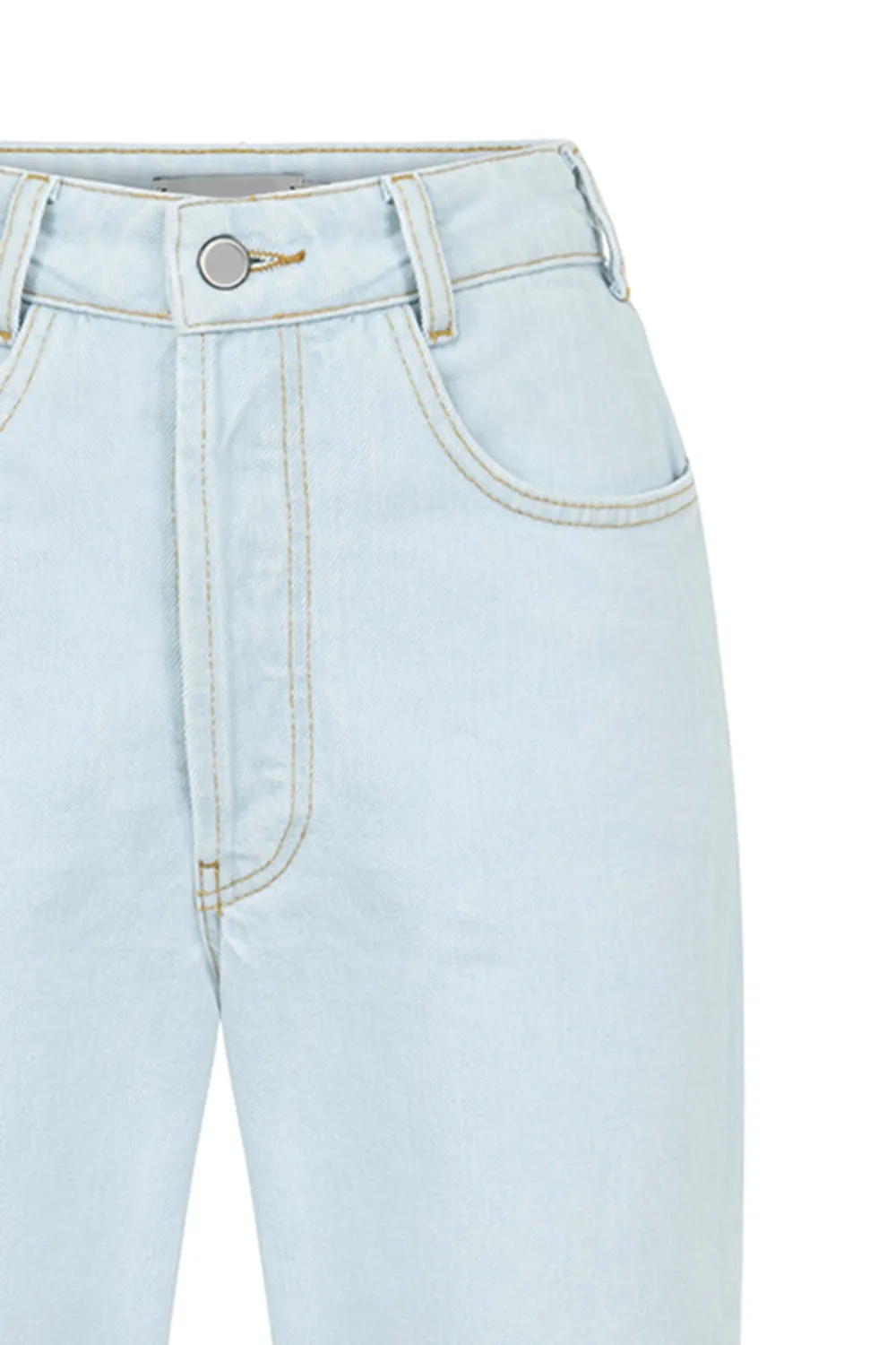 Straight-Leg Denim Pants