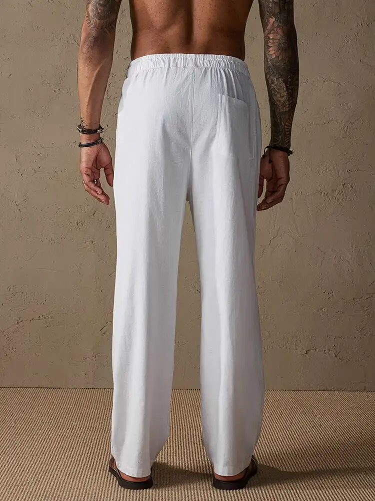 Tapered Straight Leg Pants
