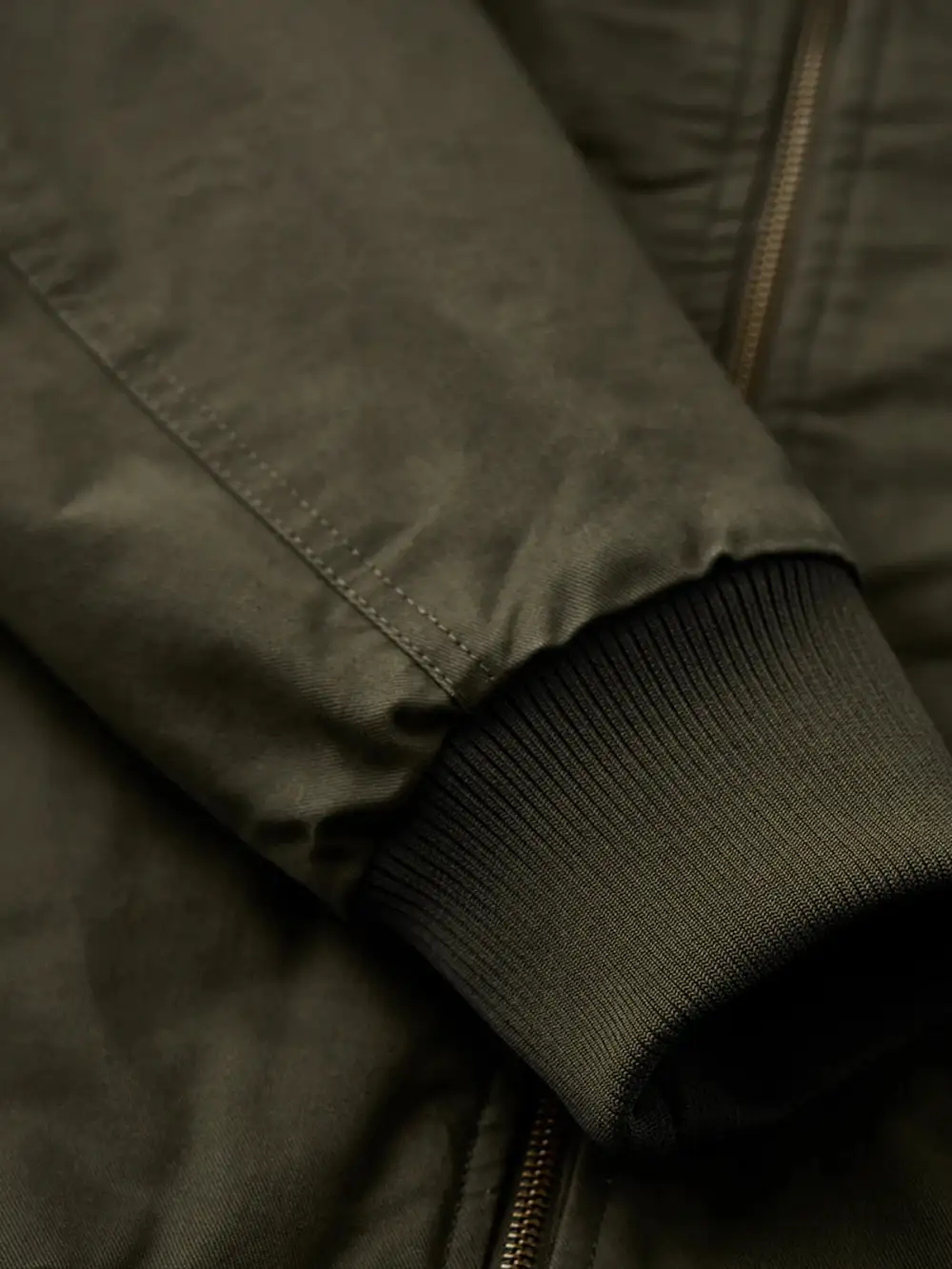 Men'S Fleece Lined Zip Front Bomber Jacket