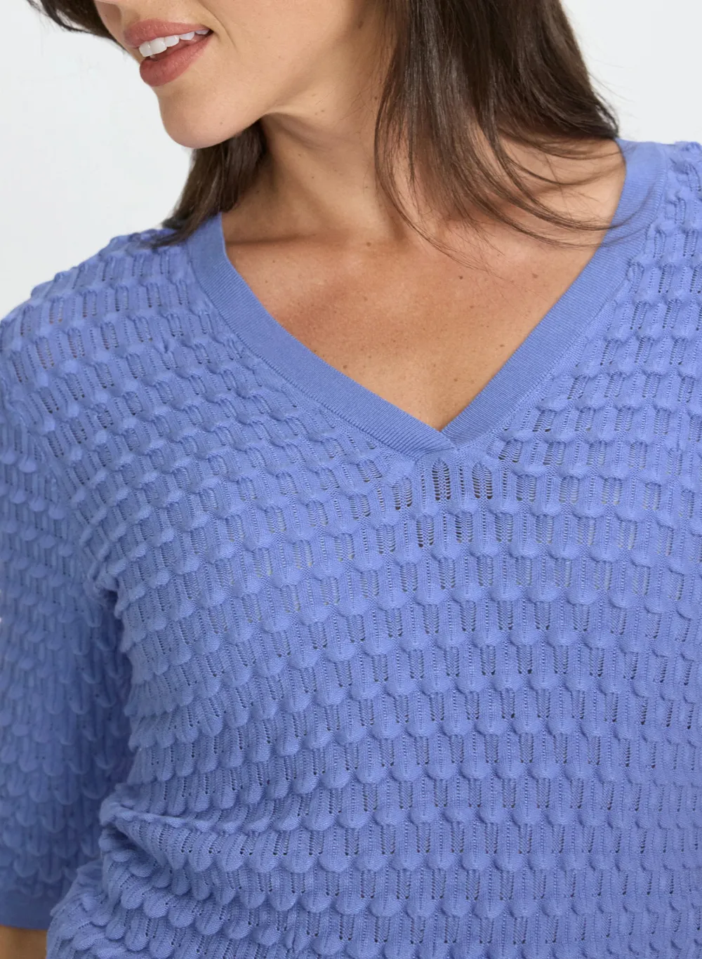Blue Knit Sweater