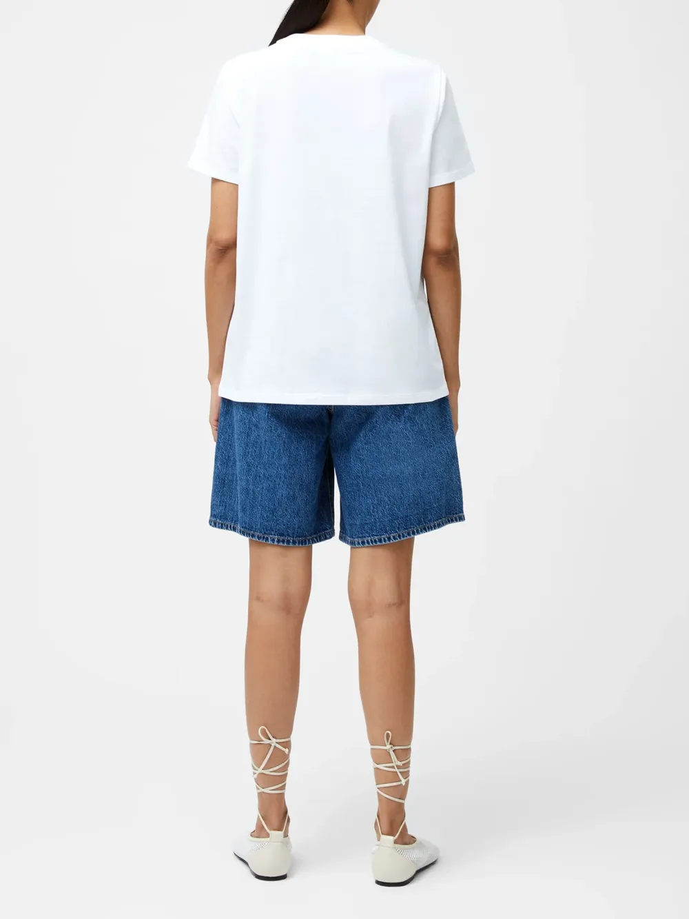 Casual Sequin Design Round Neck Short Sleeves