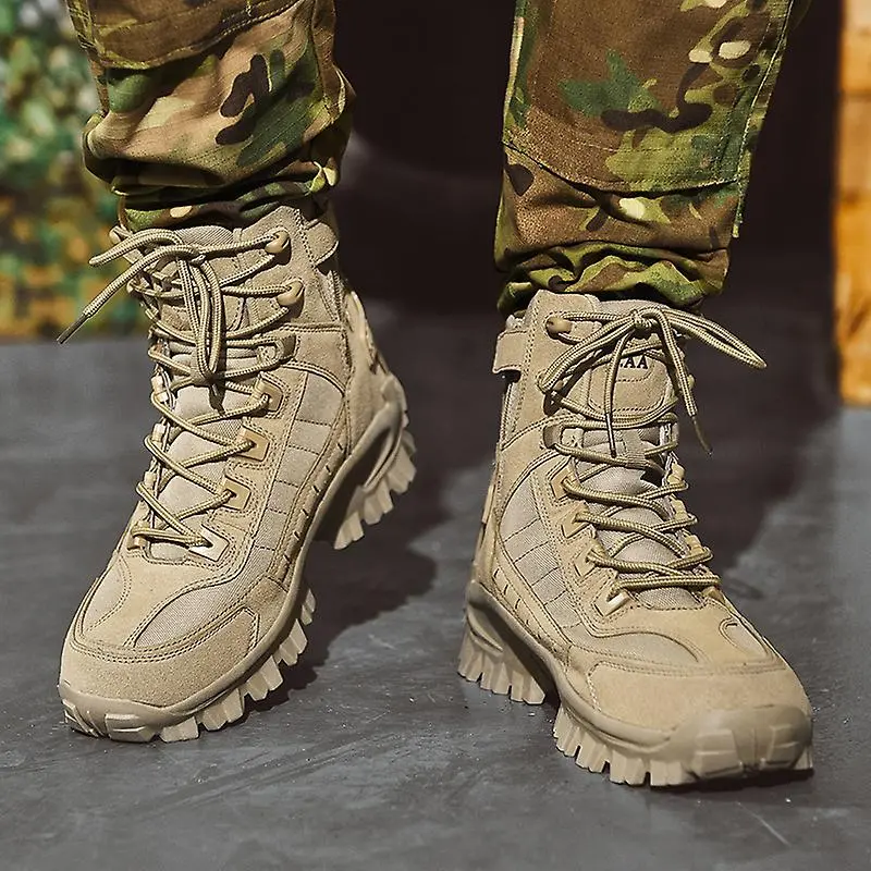 Men's Combat Boots Orthopedic Support Hiking Boots Waterproof Puncture-Resistant Work Boots