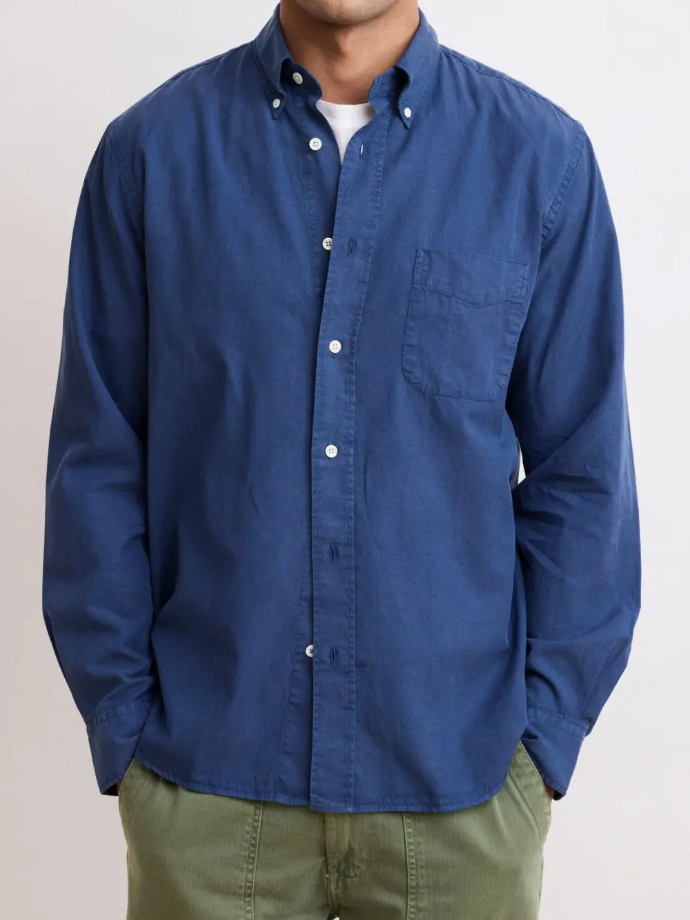 Casual Soft And Comfortable Daily Cobalt Blue Shirt