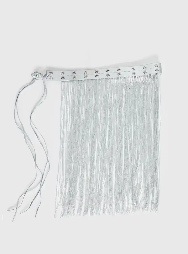 Statement Tassel Studded Belt