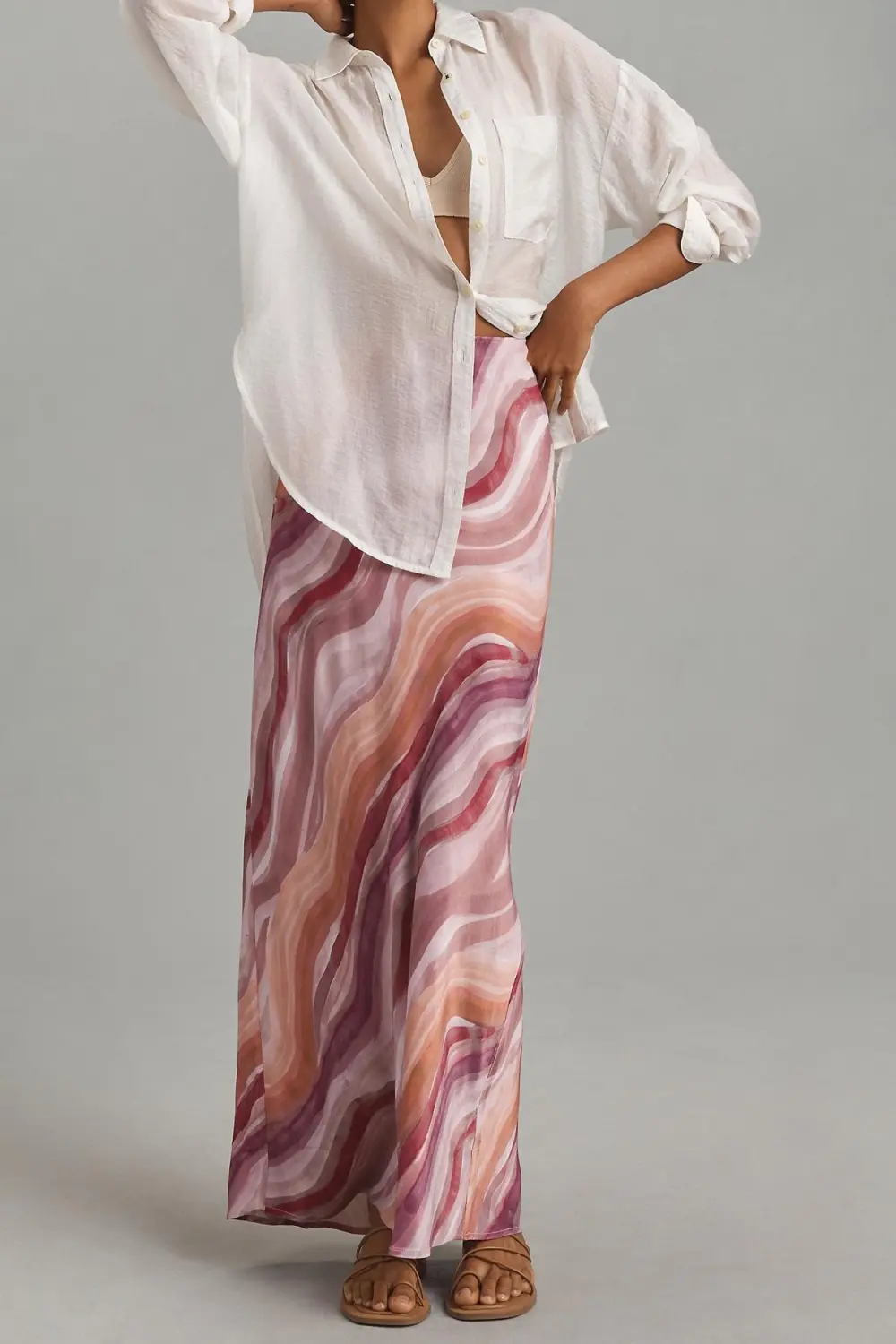 Pinted Maxi Skirt