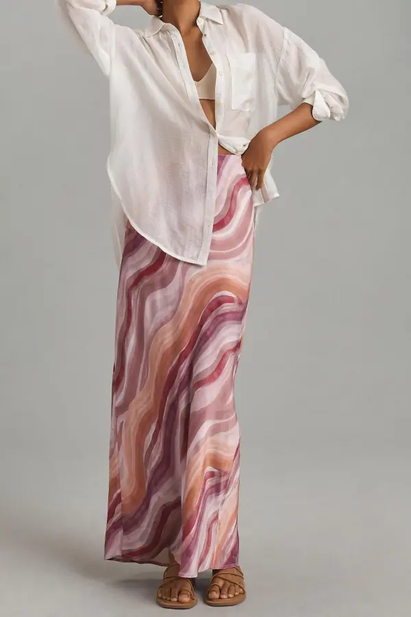 Pinted Maxi Skirt