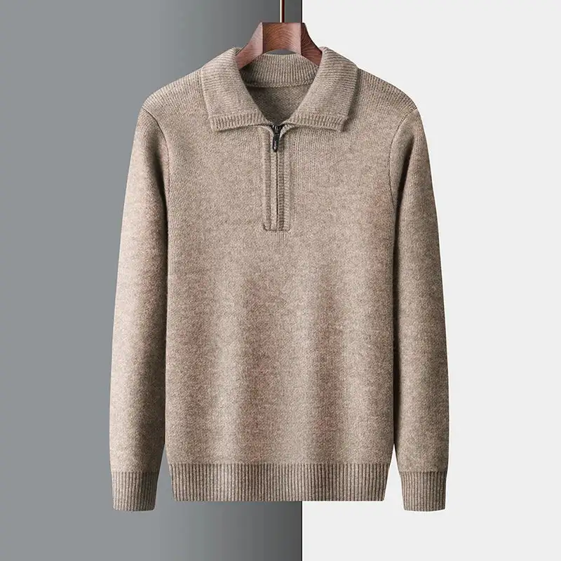 Quarter Zip Knit Sweater