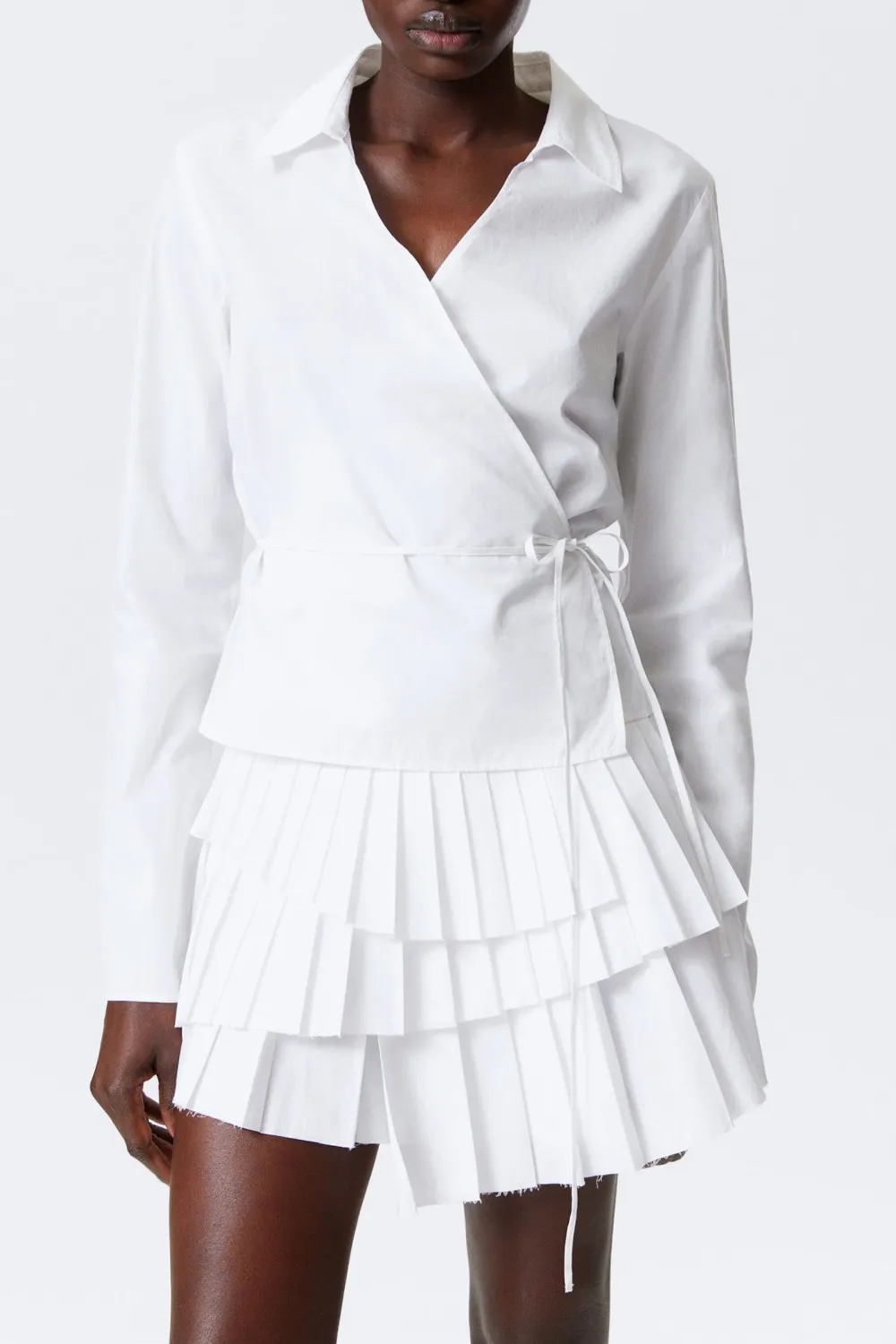 Tied Wrap Long Sleeve Shirt