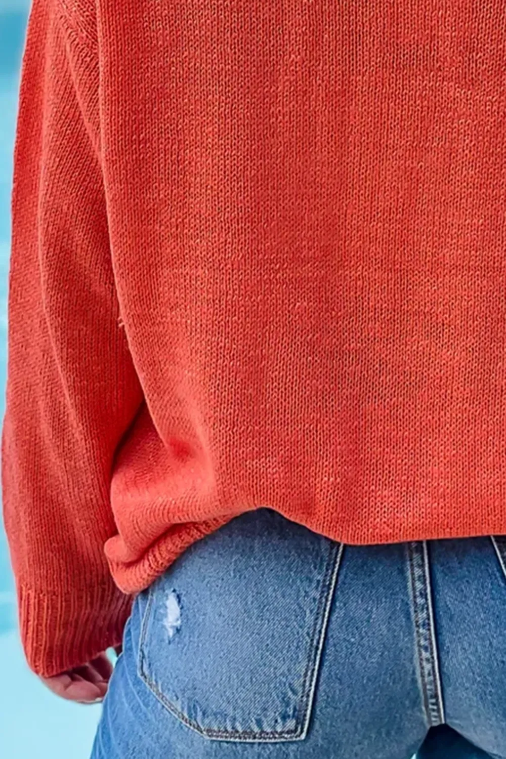 Red And Orange Letter Sweater