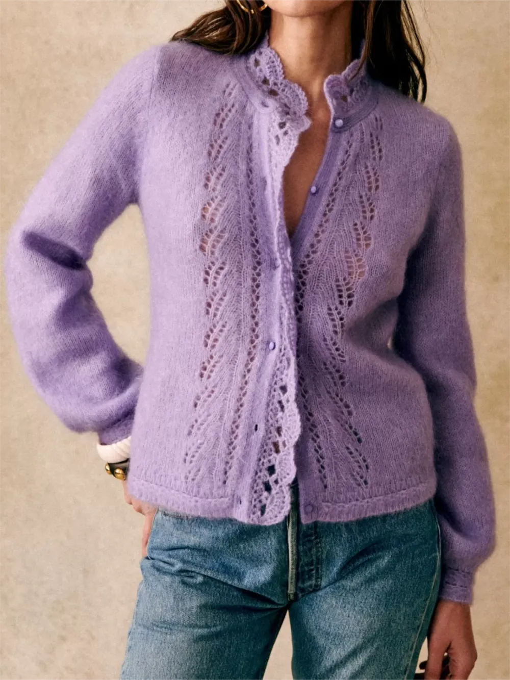 Mandarin Collar Knitwear