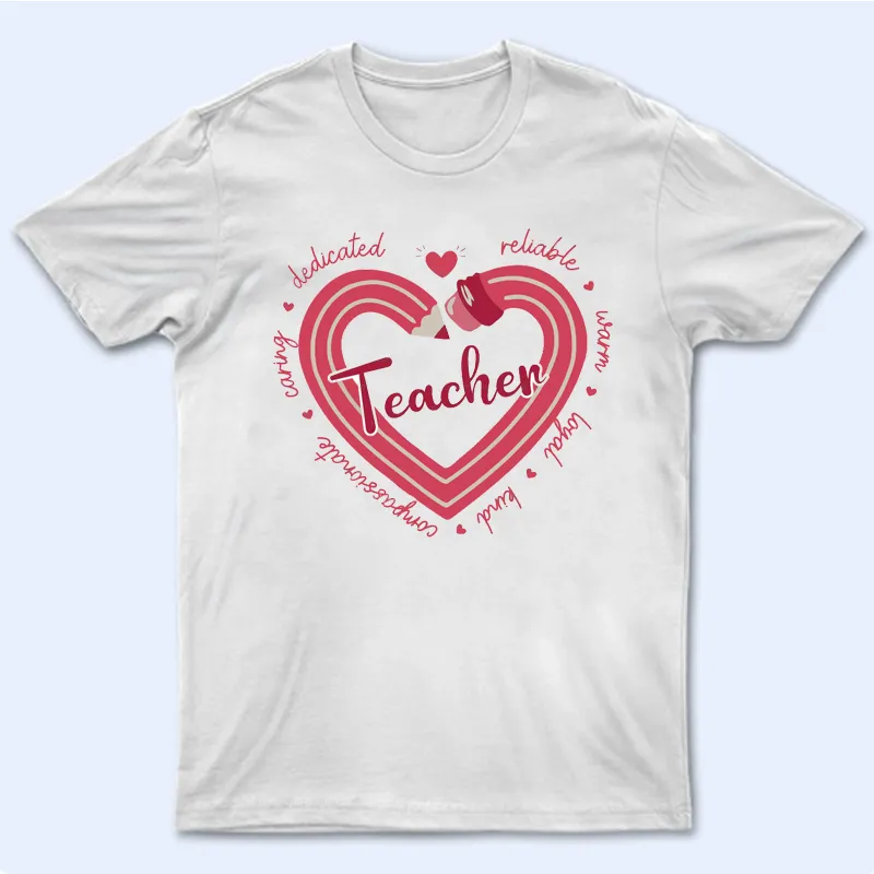 Personalized Heart-shaped Name T-shirt