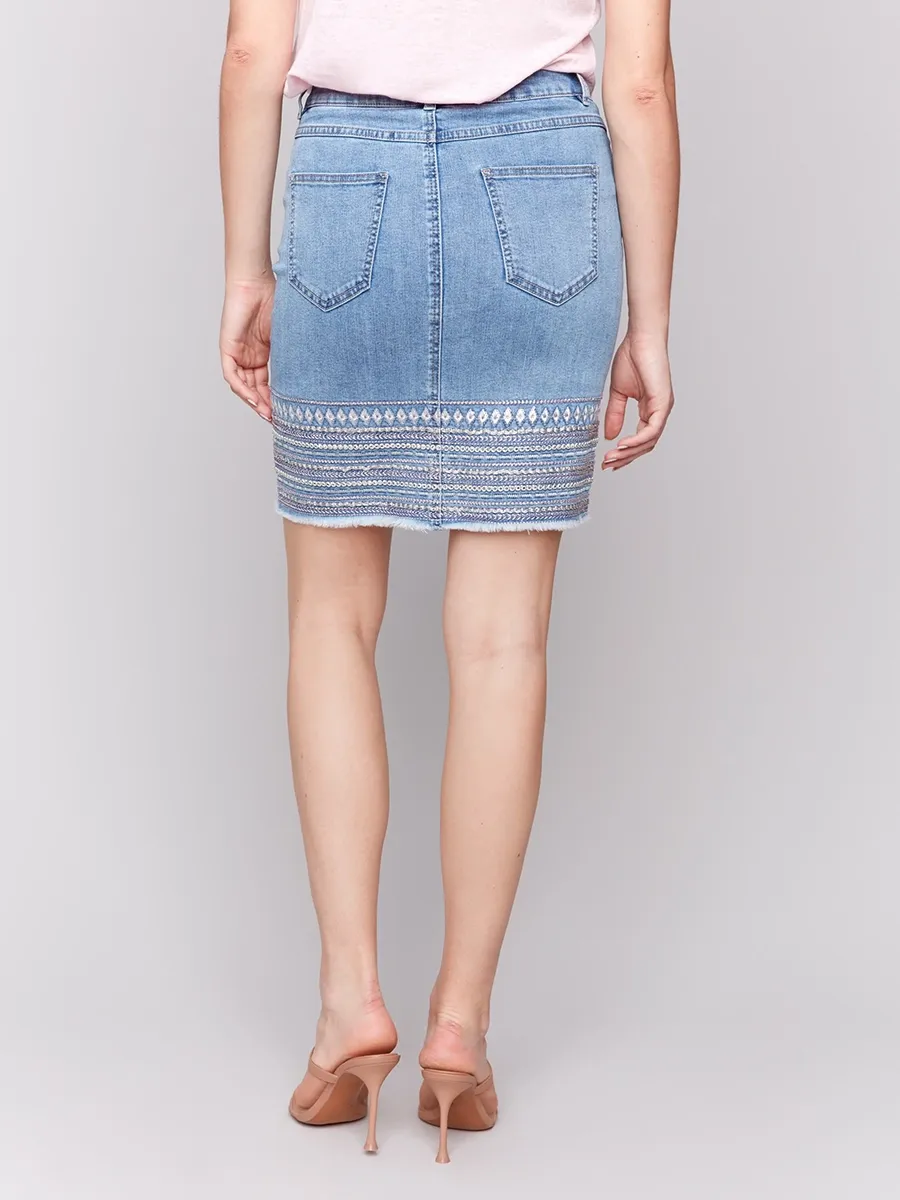 Cotton Lively Embroidered Art Skirt