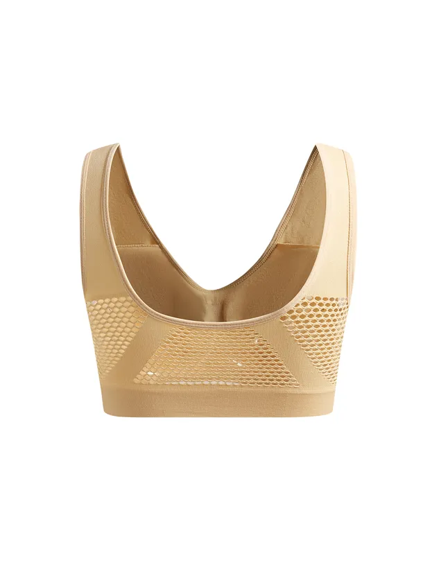 Perforated Seamless Sports Bra