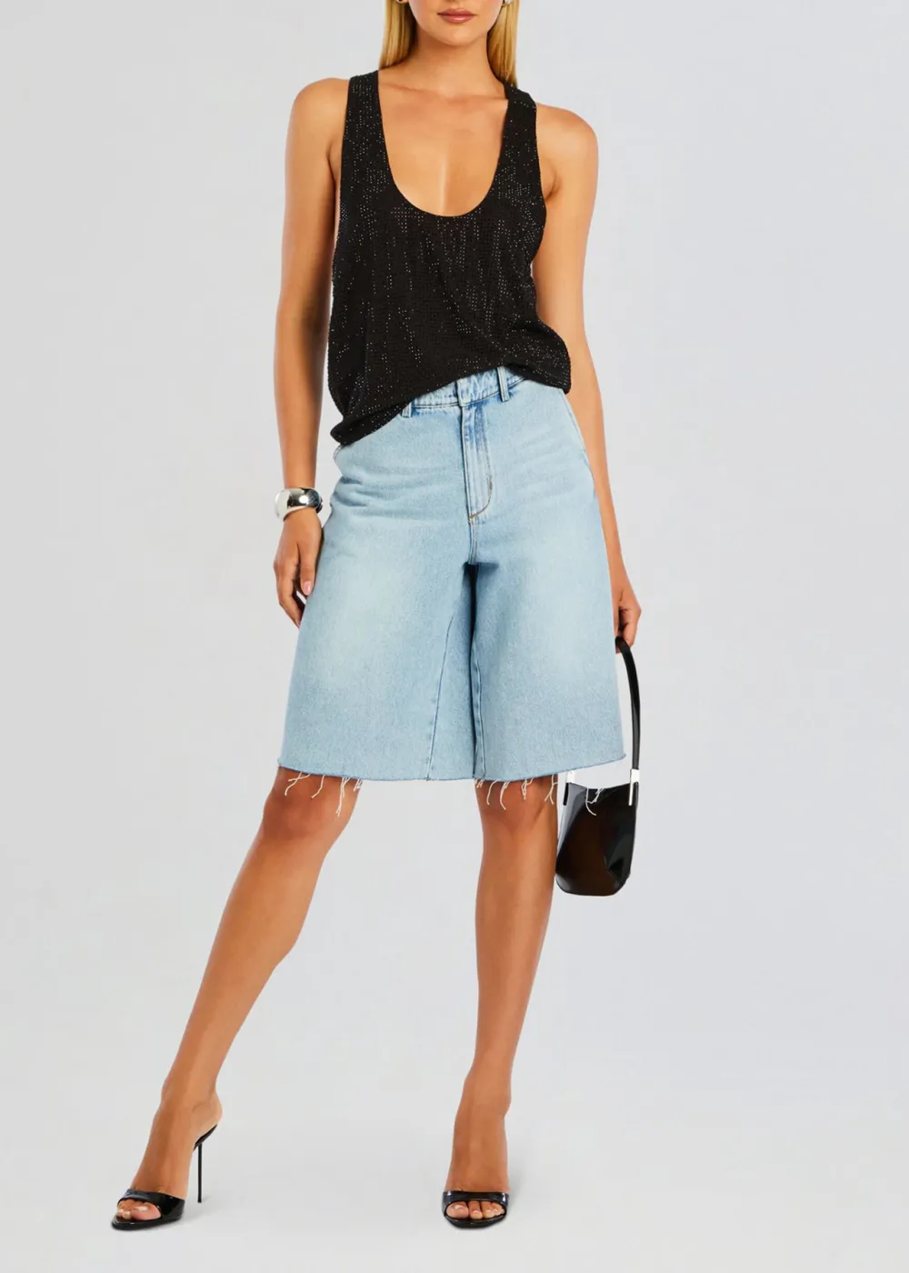 Embellished  Crew Neck Top