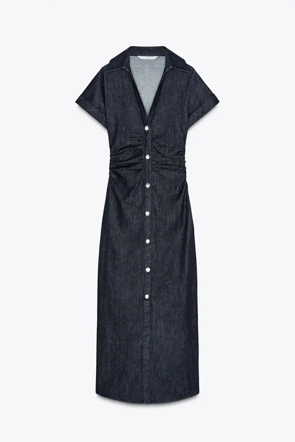 Button Front Midi Dress