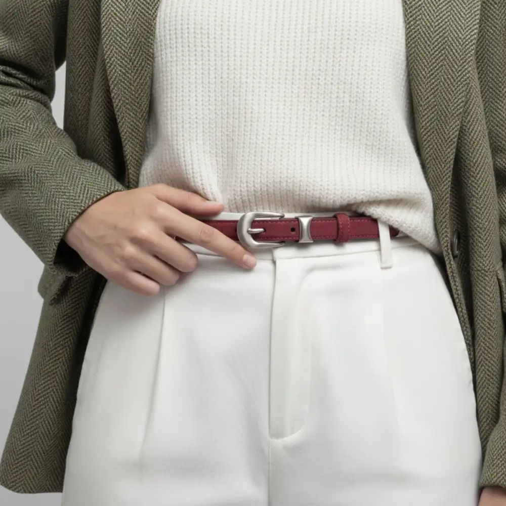 Skinny Belt with Buckle