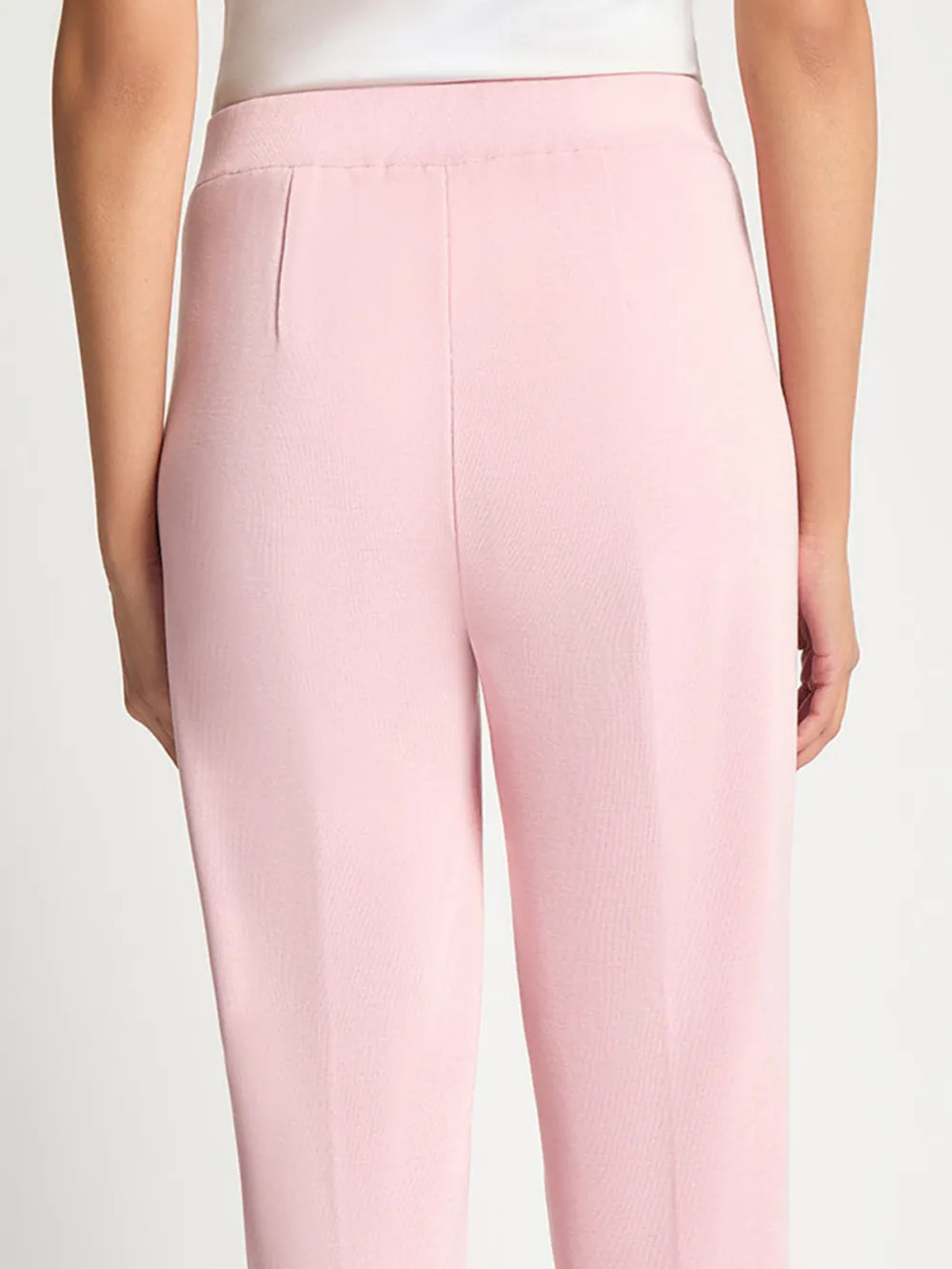 Mid Waist Straight Leg Pants
