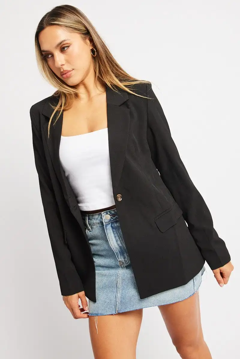 Black Smart Blazer