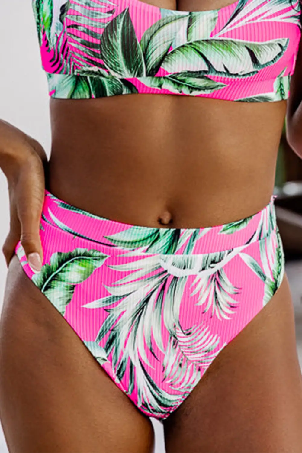 Textured Bikini Set
