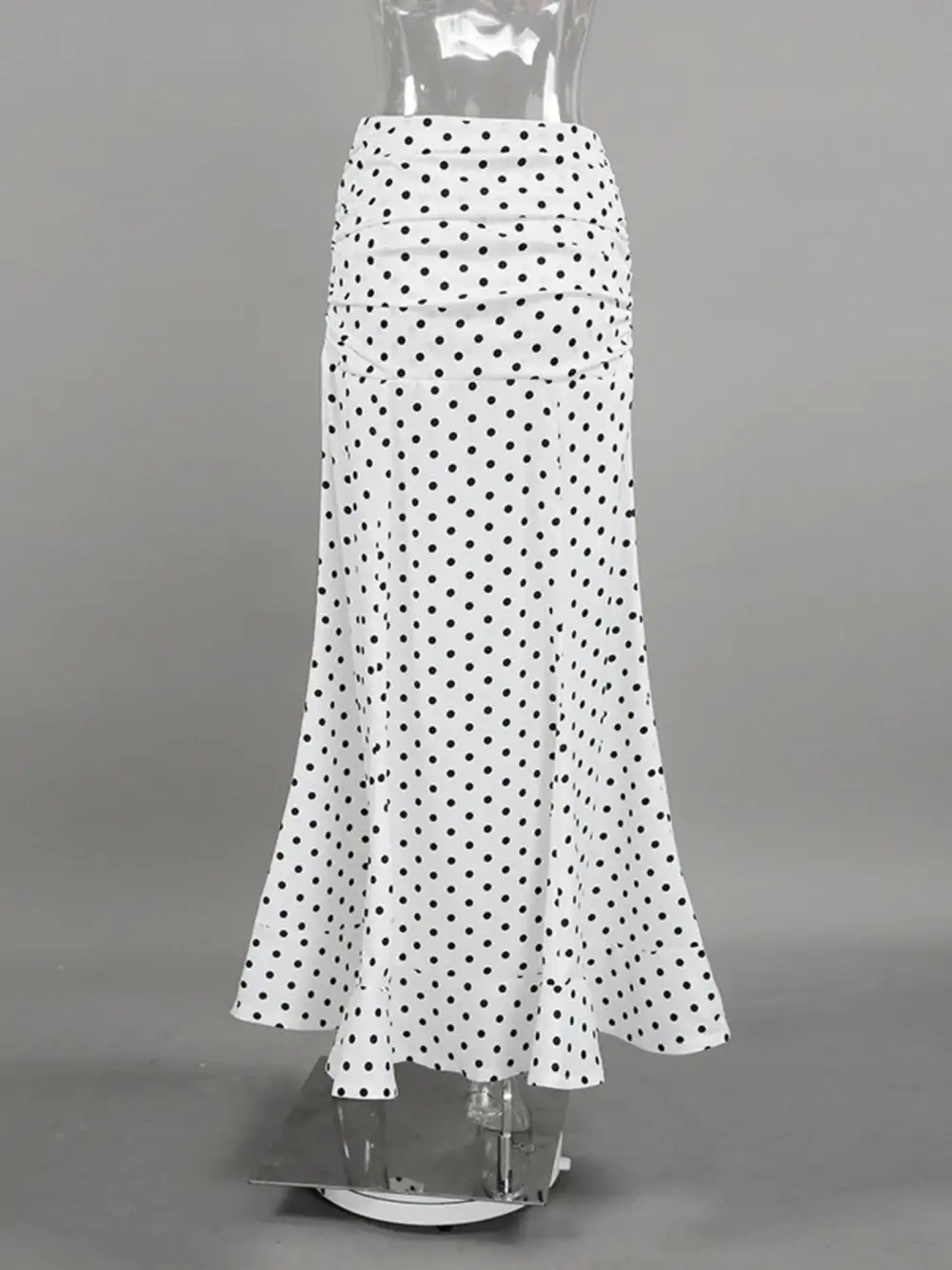 Ruffle Trim Polka Skirt