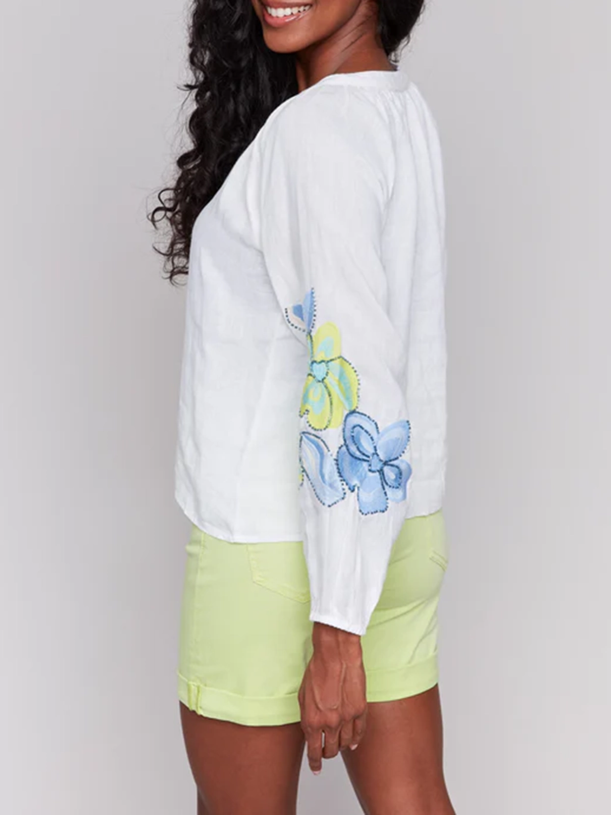 Drape Smooth Cotton Art Cut-Out Shirt