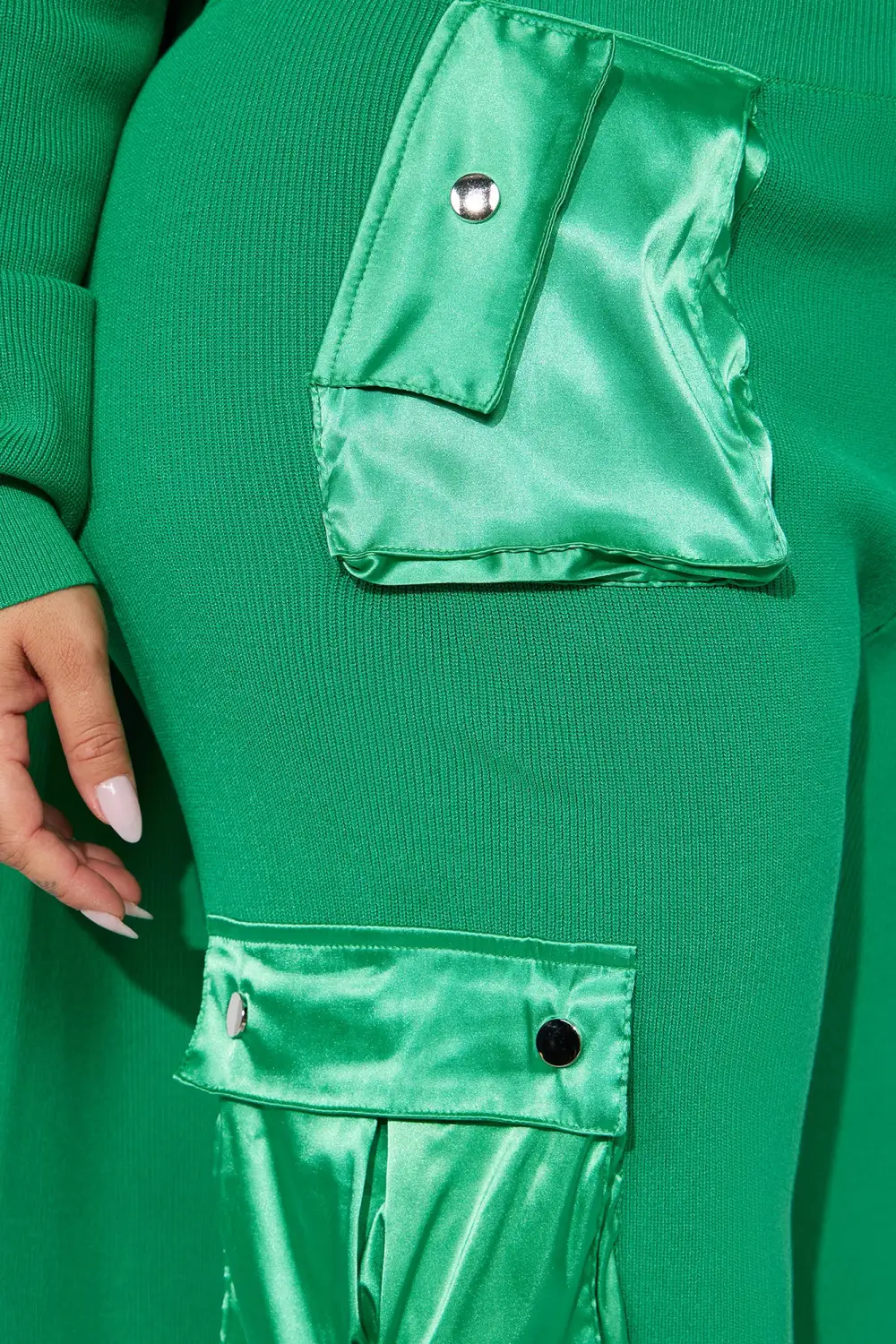 Jamie 3 Piece Sweater Pant Set - Green