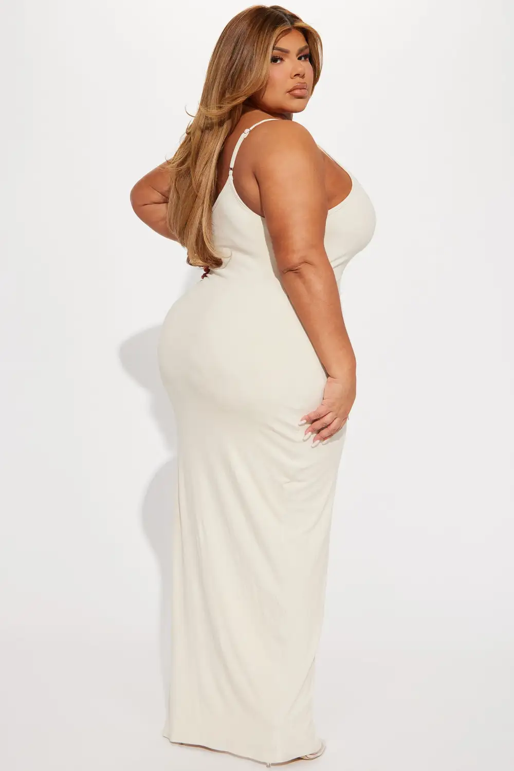 Vanilla Aroma Maxi Dress - Beige