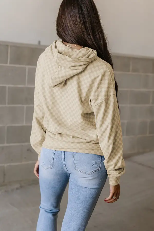 Printed Pocket Detail Hoodie