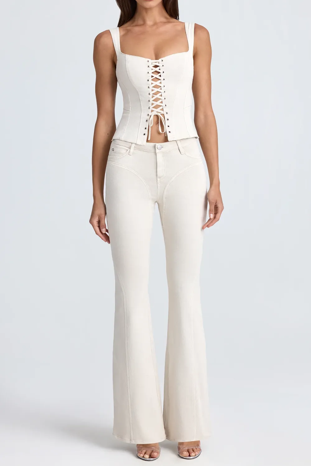 Classic Y2K Style Stretch Denim Trousers