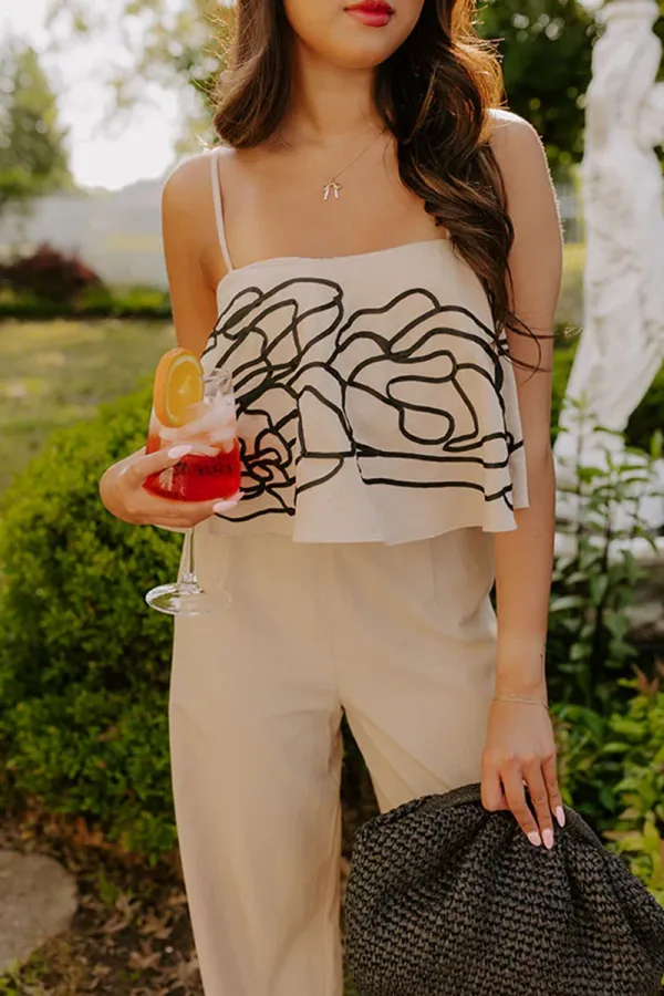Sweet Girl Style Layered Square Neck Vest