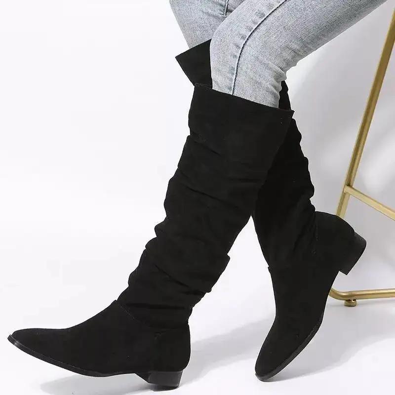 Slouchy Knee High Boots