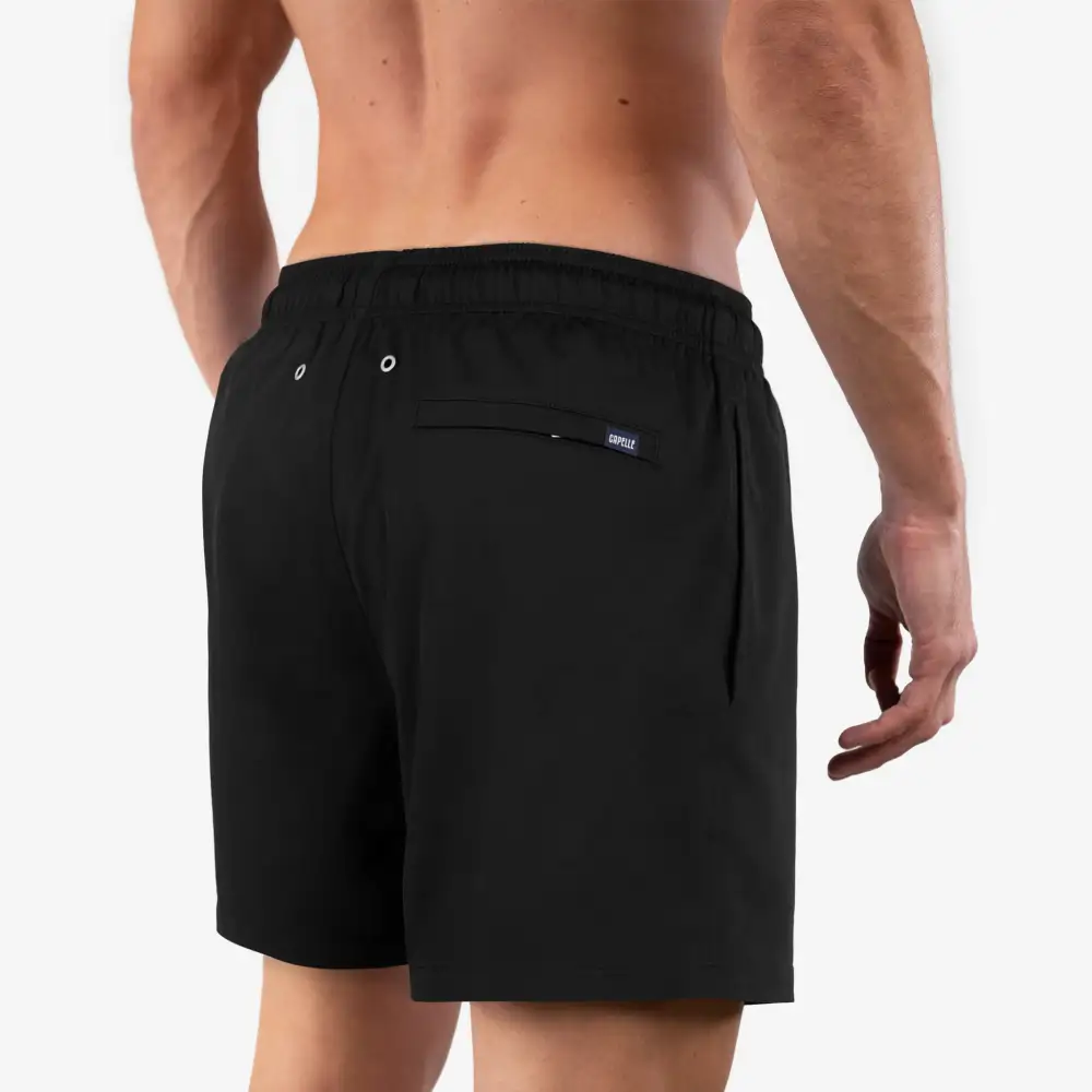 Black Mid-Length Hybrid Short