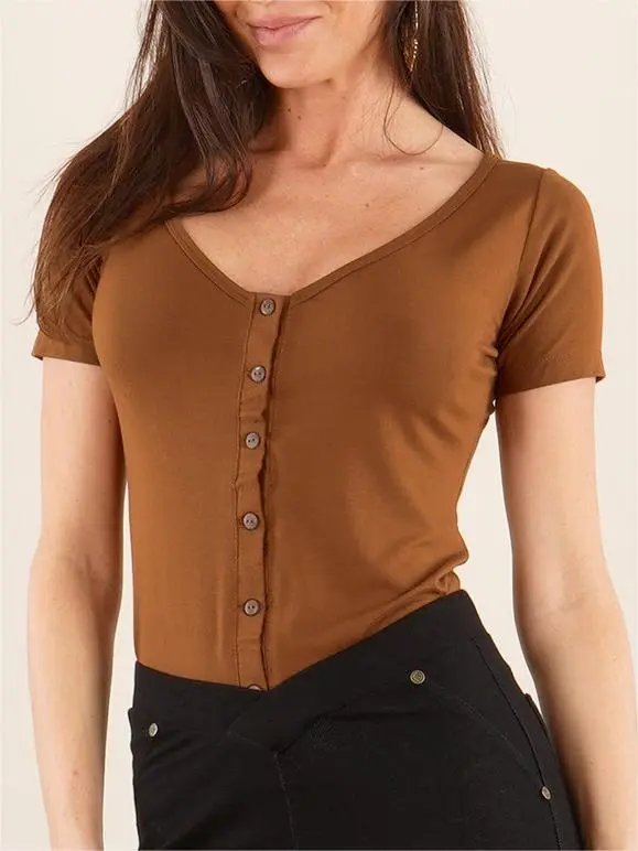 Buttoned Top